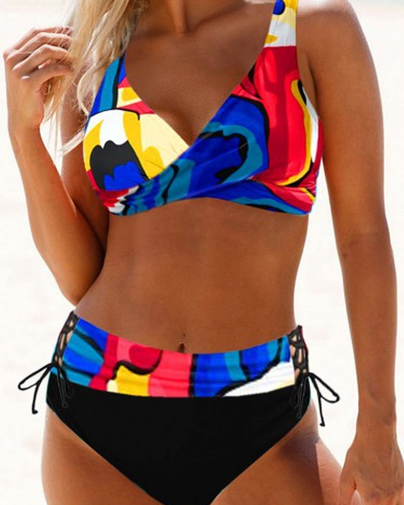 Zélie™ | Kleurrijk bikinibadpak