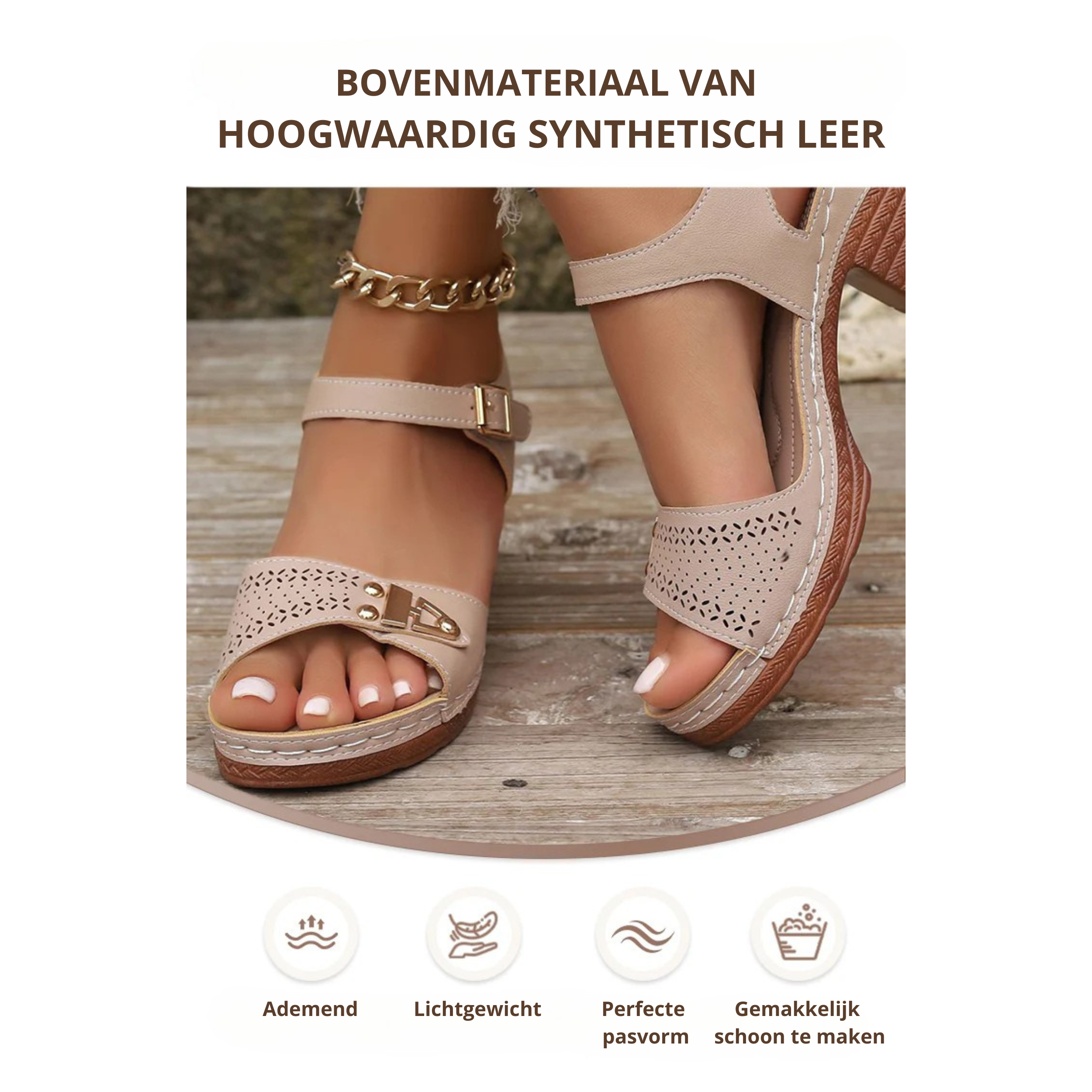 Odette⢠| 50% kortingšDames sandalen met blokhak