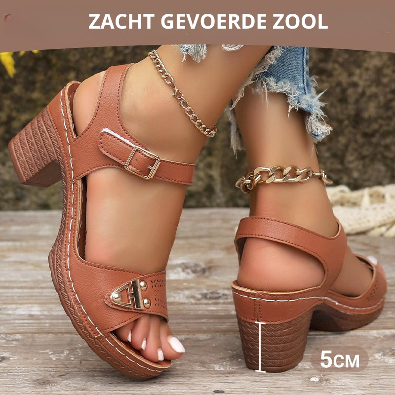 Odette⢠| 50% kortingšDames sandalen met blokhak