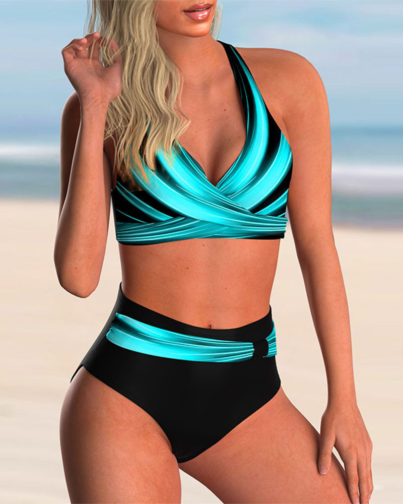 James™ | Liliana - Bikiniset met kruishals en print