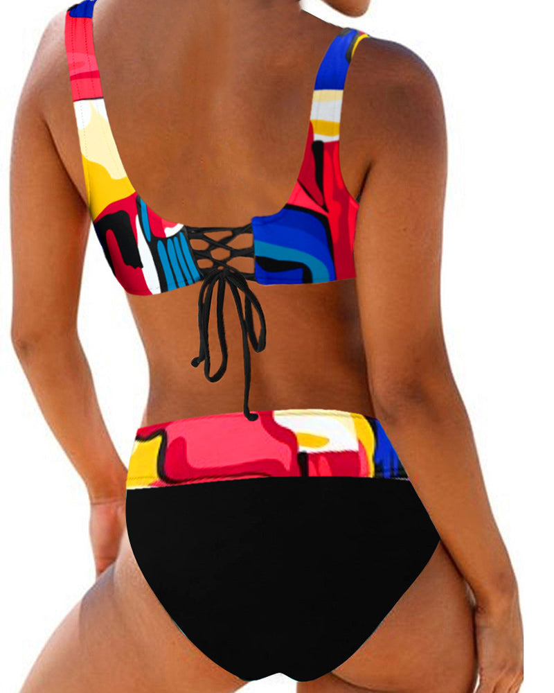 Zélie™ | Kleurrijk bikinibadpak