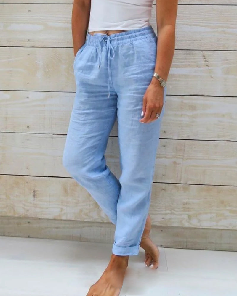 Renée™ | Elegante Lichte Broek met Elastische Taille