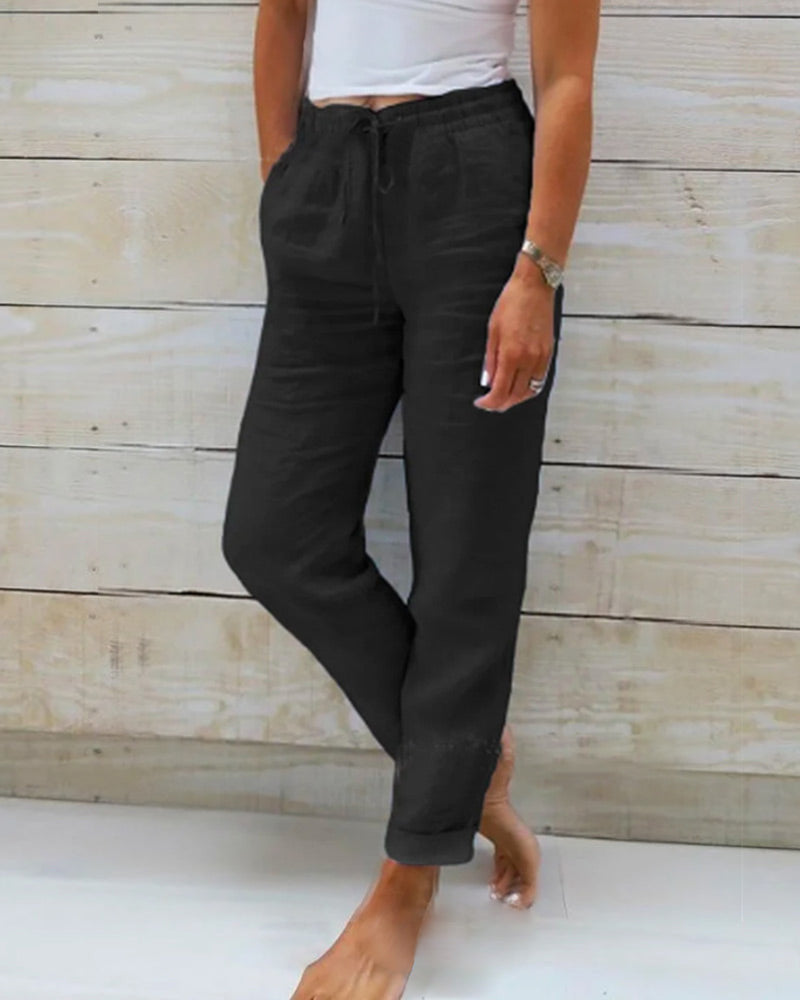 Renée™ | Elegante Lichte Broek met Elastische Taille