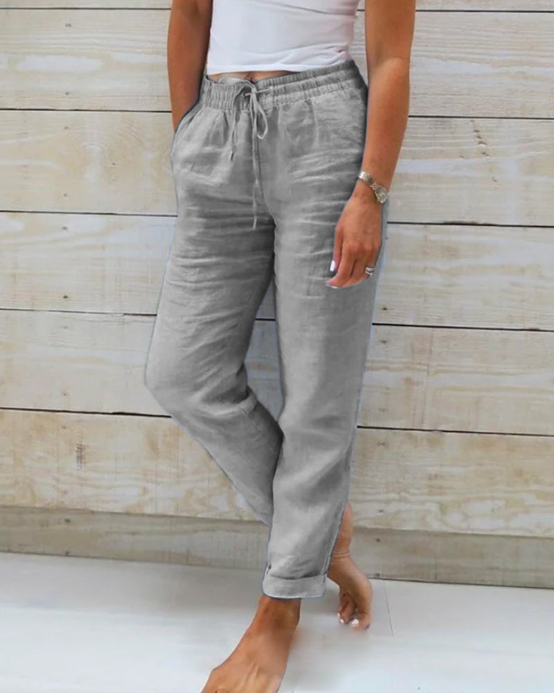 Renée™ | Elegante Lichte Broek met Elastische Taille