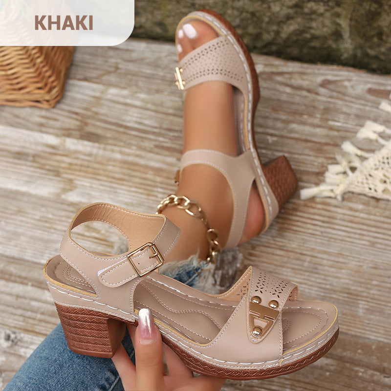 Odette™ | 50% korting🌟Dames sandalen met blokhak