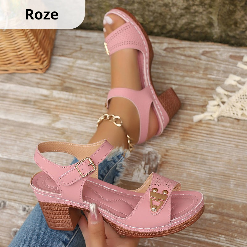 Odette™ | 50% korting🌟Dames sandalen met blokhak