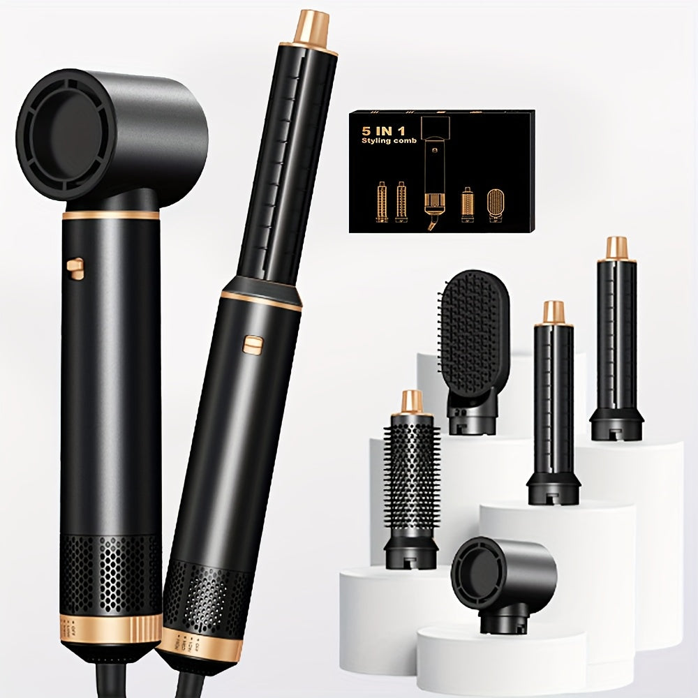 Camille™ | 5-in-1 Föhnborstel Set – Air Curler & Stylingtool met Negatieve Ionen (800W | EU Plug)